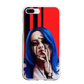 Чехол для iPhone 7Plus/8 Plus матовый с принтом Billie Eilish в Петрозаводске, Силикон | Область печати: задняя сторона чехла, без боковых панелей | bad guy | billie eilish | билли айлиш | эйлиш