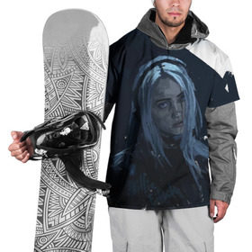 Накидка на куртку 3D с принтом Billie Eilish в Петрозаводске, 100% полиэстер |  | Тематика изображения на принте: bad guy | billie eilish | билли айлиш | эйлиш