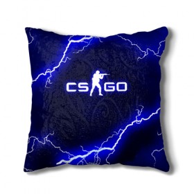 Подушка 3D с принтом CS GO LIGHTNING STYLE в Петрозаводске, наволочка – 100% полиэстер, наполнитель – холлофайбер (легкий наполнитель, не вызывает аллергию). | состоит из подушки и наволочки. Наволочка на молнии, легко снимается для стирки | astralis | awp | counter strike | cs go | cs go global offensive | faze clan | hyper beast | team liquid | thunder | астралис | молнии | тим ликвид | фейз клан | хайпер бист | шторм