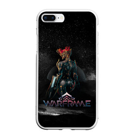 Чехол для iPhone 7Plus/8 Plus матовый с принтом Warframe в Петрозаводске, Силикон | Область печати: задняя сторона чехла, без боковых панелей | digital extremes | excalibur | nyx | saryn | space | warframe | варфрэйм | космос | шутер