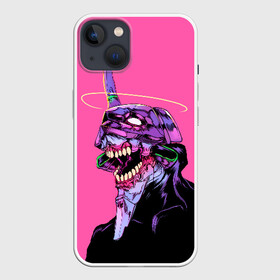 Чехол для iPhone 13 с принтом Монстр Евангелион в Петрозаводске,  |  | angel | eva | evangelion | neon genesis evangelion | nerv | аска лэнгли сорью | ева | евангелион | мисато кацураги | рей аянами | синдзи