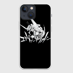 Чехол для iPhone 13 mini с принтом EVANGELION (LOGO) в Петрозаводске,  |  | Тематика изображения на принте: angel | eva | evangelion | neon genesis evangelion | nerv | аска лэнгли сорью | ева | евангелион | мисато кацураги | рей аянами | синдзи