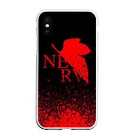 Чехол для iPhone XS Max матовый с принтом EVANGELION (NERV) в Петрозаводске, Силикон | Область печати: задняя сторона чехла, без боковых панелей | angel | eva | evangelion | neon genesis evangelion | nerv | аска лэнгли сорью | ева | евангелион | мисато кацураги | рей аянами | синдзи