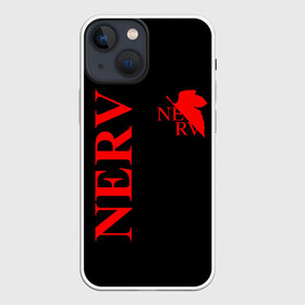 Чехол для iPhone 13 mini с принтом Nerv red в Петрозаводске,  |  | angel | eva | evangelion | neon genesis evangelion | nerv | аска лэнгли сорью | ева | евангелион | мисато кацураги | рей аянами | синдзи