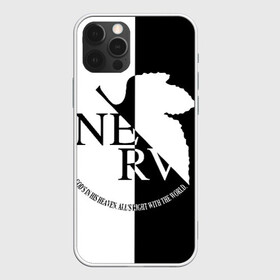 Чехол для iPhone 12 Pro с принтом Nerv black and white в Петрозаводске, силикон | область печати: задняя сторона чехла, без боковых панелей | angel | eva | evangelion | neon genesis evangelion | nerv | аска лэнгли сорью | ева | евангелион | мисато кацураги | рей аянами | синдзи