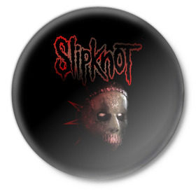 Значок с принтом Slipknot Jay в Петрозаводске,  металл | круглая форма, металлическая застежка в виде булавки | Тематика изображения на принте: band | creepy | drum | drummer | jay | mask | metal | rock | scary | slipknot | слипкнот