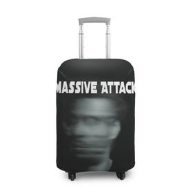 Чехол для чемодана 3D с принтом Massive Attack в Петрозаводске, 86% полиэфир, 14% спандекс | двустороннее нанесение принта, прорези для ручек и колес | грант маршалл | роберт дель ная | трип хоп