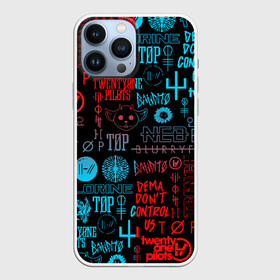 Чехол для iPhone 13 Pro Max с принтом TWENTY ONE PILOTS в Петрозаводске,  |  | 21 pilots | 21p | bandito | blurryface | chlorine | joshua | ned | top | trench | twenty one pilots | tyler | бандито | нэд | тренч