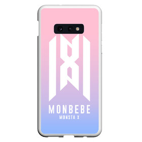 Чехол для Samsung S10E с принтом Monbebe - Monsta X в Петрозаводске, Силикон | Область печати: задняя сторона чехла, без боковых панелей | hyungwon | i.m | jooheon | k pop | kihyun | kpop | minhyuk | monbebe | monsta x | shownu | wonho | к поп | монста икс