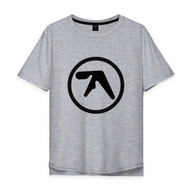 Мужская футболка хлопок Oversize с принтом Aphex Twin в Петрозаводске, 100% хлопок | свободный крой, круглый ворот, “спинка” длиннее передней части | intelligent dance music | драм энд бэйс | ричард дэвид джеймс | техно | эйсид | эмбиент