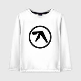 Детский лонгслив хлопок с принтом Aphex Twin в Петрозаводске, 100% хлопок | круглый вырез горловины, полуприлегающий силуэт, длина до линии бедер | intelligent dance music | драм энд бэйс | ричард дэвид джеймс | техно | эйсид | эмбиент