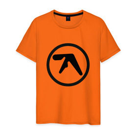 Мужская футболка хлопок с принтом Aphex Twin в Петрозаводске, 100% хлопок | прямой крой, круглый вырез горловины, длина до линии бедер, слегка спущенное плечо. | Тематика изображения на принте: intelligent dance music | драм энд бэйс | ричард дэвид джеймс | техно | эйсид | эмбиент
