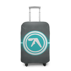 Чехол для чемодана 3D с принтом Aphex Twin в Петрозаводске, 86% полиэфир, 14% спандекс | двустороннее нанесение принта, прорези для ручек и колес | intelligent dance music | драм энд бэйс | ричард дэвид джеймс | техно | эйсид | эмбиент