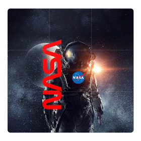 Магнитный плакат 3Х3 с принтом Nasa Apollo 16 в Петрозаводске, Полимерный материал с магнитным слоем | 9 деталей размером 9*9 см | apollo 16 | apolo 16 | nasa | аполон 16 | наса | насса