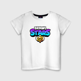 Детская футболка хлопок с принтом  BRAWL STARS в Петрозаводске, 100% хлопок | круглый вырез горловины, полуприлегающий силуэт, длина до линии бедер | brawl stars | bull | colt | games | leon | stars | берли | бо | брок | джесси | динамайк | дэррил | игры | кольт | леон | нита | пайпер | пенни | поко | пэм | рикошет | спайк | тара | фрэнк | шелли | эль примо