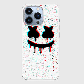 Чехол для iPhone 13 Pro с принтом MARSHMELLO GLITCH в Петрозаводске,  |  | america | dj | marshmello | usa | америка | маршмелло