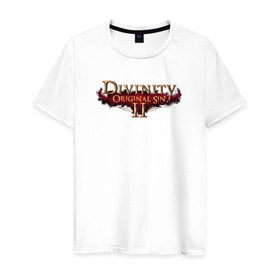 Мужская футболка хлопок с принтом Divinity Original Sin 2 в Петрозаводске, 100% хлопок | прямой крой, круглый вырез горловины, длина до линии бедер, слегка спущенное плечо. | 