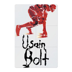 Магнитный плакат 2Х3 с принтом Usain Bolt в Петрозаводске, Полимерный материал с магнитным слоем | 6 деталей размером 9*9 см | athletics | jamaica | man | run | runner | sport | sportsman | usain bolt | легкая атлетика | мужчина | спорт | спортсмен | ямайка