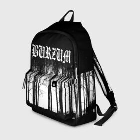 Рюкзак 3D с принтом Burzum в Петрозаводске, 100% полиэстер | лямки с регулируемой длиной, сверху петелька, чтобы рюкзак можно было повесить на вешалку. Основное отделение закрывается на молнию, как и внешний карман. Внутри два дополнительных кармана, один из которых закрывается на молнию. По бокам два дополнительных кармашка | Тематика изображения на принте: burzum | ghotic | варг викернес | мрак | тьма