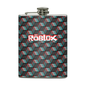 Фляга с принтом ROBLOX GLITCH в Петрозаводске, металлический корпус | емкость 0,22 л, размер 125 х 94 мм. Виниловая наклейка запечатывается полностью | 