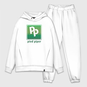 Мужской костюм хлопок OVERSIZE с принтом Pied Piper в Петрозаводске,  |  | company | geek | logo | nerd | pied | piper | series | silicon valley | uniform | ботаники | вымышленная компания | гики | компания | логотип | пегий дудочник | программисты | сериал | силиконовая долина | форма