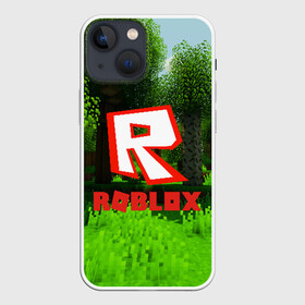 Чехол для iPhone 13 mini с принтом ROBLOX в Петрозаводске,  |  | game | gamer | logo | minecraft | roblox | simulator | игра | конструктор | лого | симулятор | строительство | фигура