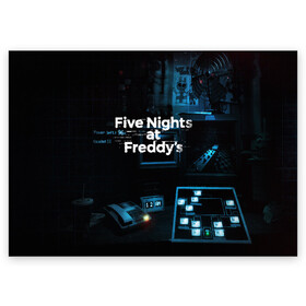 Поздравительная открытка с принтом FIVE NIGHTS AT FREDDYS в Петрозаводске, 100% бумага | плотность бумаги 280 г/м2, матовая, на обратной стороне линовка и место для марки
 | 5 ночей с фредди | animation | bonnie | chica | five nights at freddys | fnaf | foxy | freddy | funny | horror | scary | бонни | майк | пять | ужас | фнаф | фокси | фредди | чика | шмидт