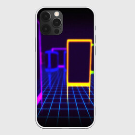 Чехол для iPhone 12 Pro Max с принтом NEON STYLE в Петрозаводске, Силикон |  | bright | colorful | cool | disco | music | music lover | retro | speaker | tape recorder | technique | vintage | винтаж | динамик | диско | магнитофон | меломан | музыка | неон | разноцветный | ретро | техника