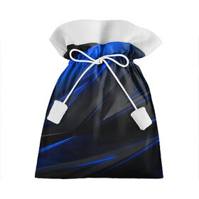 Подарочный 3D мешок с принтом Blue and Black в Петрозаводске, 100% полиэстер | Размер: 29*39 см | 3d | 3д | black | blue | texture | геометрия | красно синее | синий | текстуры | фигуры | черный