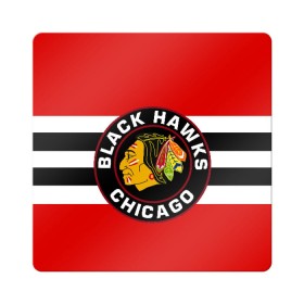 Магнит виниловый Квадрат с принтом Chicago Blackhawks в Петрозаводске, полимерный материал с магнитным слоем | размер 9*9 см, закругленные углы | Тематика изображения на принте: blackhawks | chicago | индеец | чикаго блээкхокс