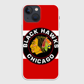 Чехол для iPhone 13 mini с принтом Chicago Blackhawks в Петрозаводске,  |  | blackhawks | chicago | индеец | чикаго блээкхокс