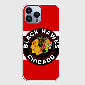 Чехол для iPhone 13 Pro Max с принтом Chicago Blackhawks в Петрозаводске,  |  | Тематика изображения на принте: blackhawks | chicago | индеец | чикаго блээкхокс