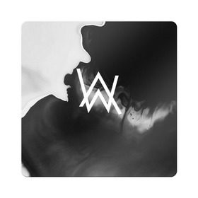 Магнит виниловый Квадрат с принтом ALAN WALKER в Петрозаводске, полимерный материал с магнитным слоем | размер 9*9 см, закругленные углы | Тематика изображения на принте: alan walker | aw | electro | electro music | music | алан уокер | музыка | музыкант | электро | электронная музыка