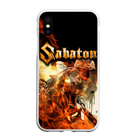 Чехол для iPhone XS Max матовый с принтом Sabaton в Петрозаводске, Силикон | Область печати: задняя сторона чехла, без боковых панелей | heavy | metal | power | sabaton | метал | пауэр | сабатон | хэви