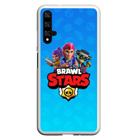 Чехол для Honor 20 с принтом BRAWL STARS в Петрозаводске, Силикон | Область печати: задняя сторона чехла, без боковых панелей | brawl stars | bull | colt | leon | stars | берли | бо | брок | ворон | джесси | динамайк | дэррил | кольт | леон | мортис | нита | пайпер | пенни | поко | пэм | рикошет | спайк | тара | фрэнк | шелли | эль примо