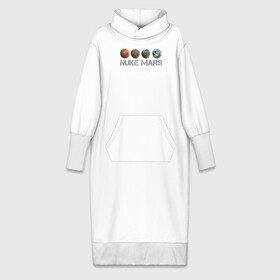 Платье удлиненное хлопок с принтом NUKE MARS в Петрозаводске,  |  | elon | mars | musk | nuke | земля | илон | марс | маск | планета | терраформирование | ядерный