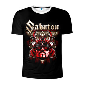 Мужская футболка 3D спортивная с принтом Sabaton в Петрозаводске, 100% полиэстер с улучшенными характеристиками | приталенный силуэт, круглая горловина, широкие плечи, сужается к линии бедра | battle metal | primo victoria | sabaton | the art of war | the great war | группа | йоаким броден | латный ботинок | метал | пауэр | рыцарские доспехи | сабатон | собатон | хэви