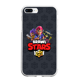 Чехол для iPhone 7Plus/8 Plus матовый с принтом BRAWL STARS в Петрозаводске, Силикон | Область печати: задняя сторона чехла, без боковых панелей | brawl stars | bull | colt | leon | stars | берли | бо | брок | ворон | джесси | динамайк | дэррил | кольт | леон | мортис | нита | пайпер | пенни | поко | пэм | рикошет | спайк | тара | фрэнк | шелли | эль примо