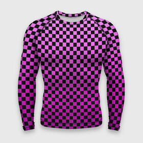 Мужской рашгард 3D с принтом Checkerboard Color в Петрозаводске,  |  | checkerboard | gradient | бойчик | в клетку | в клеточку | градиент | клетка | музыка | орнамент | френдзона | шахматная доска | шашки