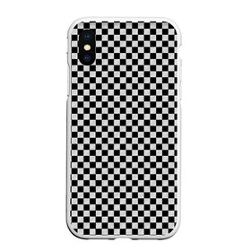 Чехол для iPhone XS Max матовый с принтом Checkerboard Color в Петрозаводске, Силикон | Область печати: задняя сторона чехла, без боковых панелей | checkerboard | gradient | бойчик | в клетку | в клеточку | градиент | клетка | музыка | орнамент | френдзона | шахматная доска | шашки