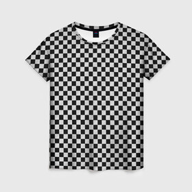 Женская футболка 3D с принтом Checkerboard Color  в Петрозаводске, 100% полиэфир ( синтетическое хлопкоподобное полотно) | прямой крой, круглый вырез горловины, длина до линии бедер | Тематика изображения на принте: checkerboard | gradient | бойчик | в клетку | в клеточку | градиент | клетка | музыка | орнамент | френдзона | шахматная доска | шашки