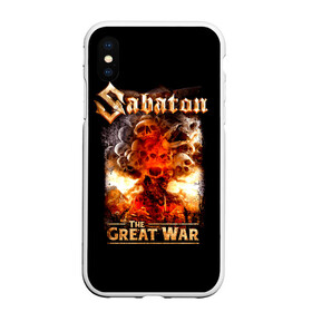 Чехол для iPhone XS Max матовый с принтом Sabaton в Петрозаводске, Силикон | Область печати: задняя сторона чехла, без боковых панелей | battle metal | primo victoria | sabaton | the art of war | the great war | группа | йоаким броден | латный ботинок | метал | пауэр | рыцарские доспехи | сабатон | собатон | хэви