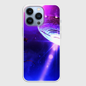 Чехол для iPhone 13 Pro с принтом НЛО в Петрозаводске,  |  | ufo | диск | звездное небо | звезды | инопланетный | корабль | космический | космолет | космос | летающая тарелка | нло | пришельцы | футуризм | футуристика