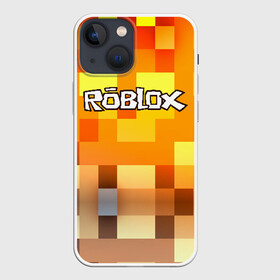 Чехол для iPhone 13 mini с принтом ROBLOX в Петрозаводске,  |  | game | gamer | logo | minecraft | roblox | simulator | игра | конструктор | лого | симулятор | строительство | фигура