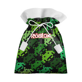 Подарочный 3D мешок с принтом ROBLOX в Петрозаводске, 100% полиэстер | Размер: 29*39 см | game | gamer | logo | minecraft | roblox | simulator | игра | конструктор | лого | симулятор | строительство | фигура