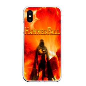 Чехол для iPhone XS Max матовый с принтом Hammerfall в Петрозаводске, Силикон | Область печати: задняя сторона чехла, без боковых панелей | hammerfall | heavy | metal | power | sweden | пауэр метал | хеви | хеви метал