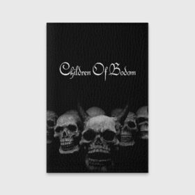 Обложка для паспорта матовая кожа с принтом Children of Bodom в Петрозаводске, натуральная матовая кожа | размер 19,3 х 13,7 см; прозрачные пластиковые крепления | Тематика изображения на принте: bodom | children | death | melodic | metal | алекси лайхо | дети бодома | мелодик дэт метал | метал