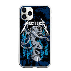 Чехол для iPhone 11 Pro матовый с принтом Metallica в Петрозаводске, Силикон |  | Тематика изображения на принте: american | blue | demon | devil | flame | hell | metal band | metallica | music | rock | американская | голубое | демон | дьявол | метал группа | металлика | музыка | пламя | рок | черт