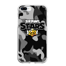 Чехол для iPhone 7Plus/8 Plus матовый с принтом Brawl Stars в Петрозаводске, Силикон | Область печати: задняя сторона чехла, без боковых панелей | brawl | bs | fails | leon | stars | supercell | tick | бой | босс | бравл | броубол | бс | герои | драка | звезд | осада | сейф | старс | цель