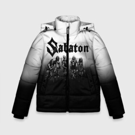 Зимняя куртка для мальчиков 3D с принтом Sabaton в Петрозаводске, ткань верха — 100% полиэстер; подклад — 100% полиэстер, утеплитель — 100% полиэстер | длина ниже бедра, удлиненная спинка, воротник стойка и отстегивающийся капюшон. Есть боковые карманы с листочкой на кнопках, утяжки по низу изделия и внутренний карман на молнии. 

Предусмотрены светоотражающий принт на спинке, радужный светоотражающий элемент на пуллере молнии и на резинке для утяжки | battle metal | primo victoria | sabaton | the art of war | the great war | группа | йоаким броден | латный ботинок | метал | пауэр | рыцарские доспехи | сабатон | собатон | хэви